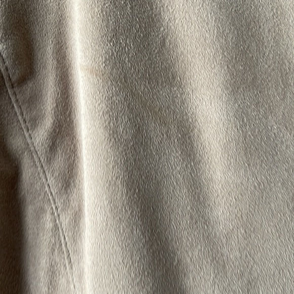 WHBM Suede Flounce Front Jacket Tan XXSP - Picture 13 of 16